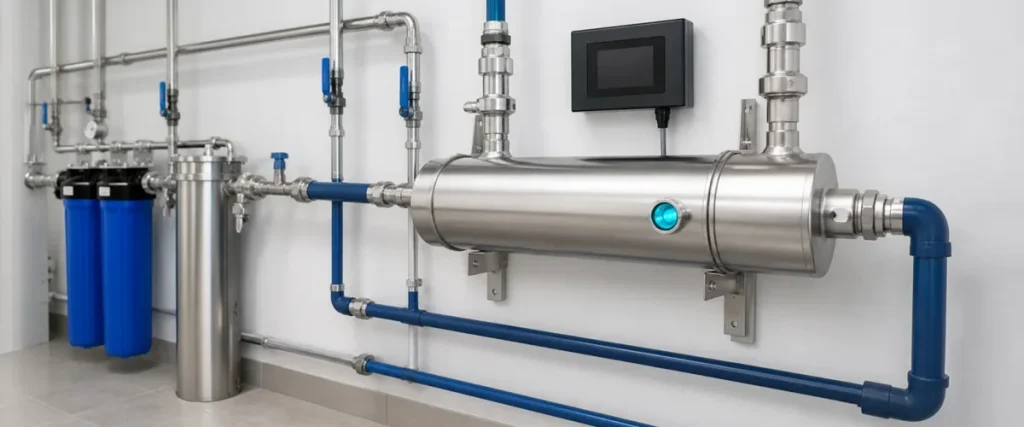 Batteri e virus nell’acqua: rischi, contaminazione e sistemi di disinfezione 3 debatterizzatore uv disinfezione acqua